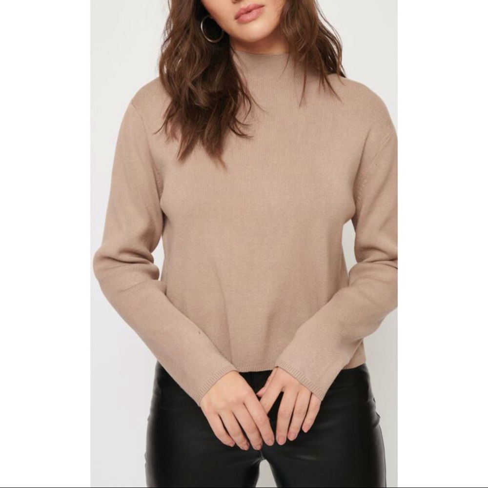 Mock Neck Knit Sweater
